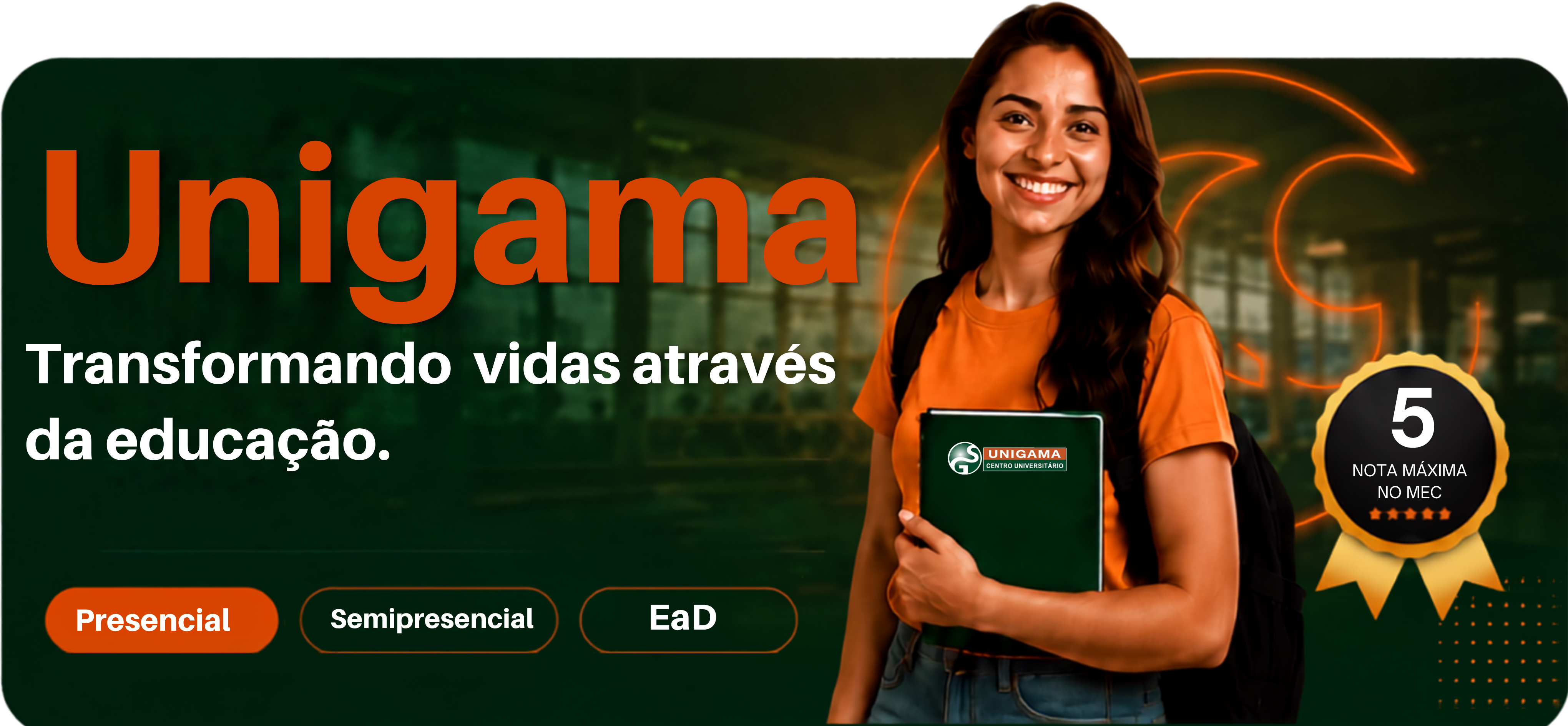 Banner Unigama - Transforme seu futuro na Unigama
